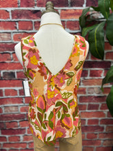 Load image into Gallery viewer, Retro Bloom V-Neck Tank