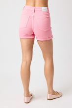 Load image into Gallery viewer, High WaistTummy Control Garment Dyed Shorts