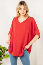 Load image into Gallery viewer, Easy Breeze V-Neck Oversized Top