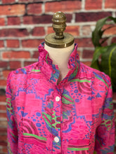 Load image into Gallery viewer, Vibrant Print A-Line Wire Collar Jacket