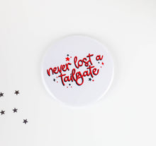Load image into Gallery viewer, Red Game Day Tailgate Buttons | Game Day Pins