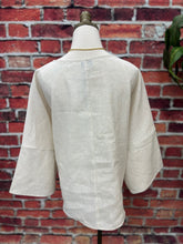 Load image into Gallery viewer, Luxe Linen Tie-Front Blouse