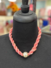Load image into Gallery viewer, Twisted Scarf Necklace W/Magnetic Pearl