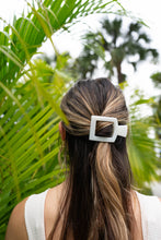 Load image into Gallery viewer, Square Flat Hair Clip | Medium | Coconut White