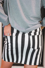Load image into Gallery viewer, Nova Striped Denim Skort