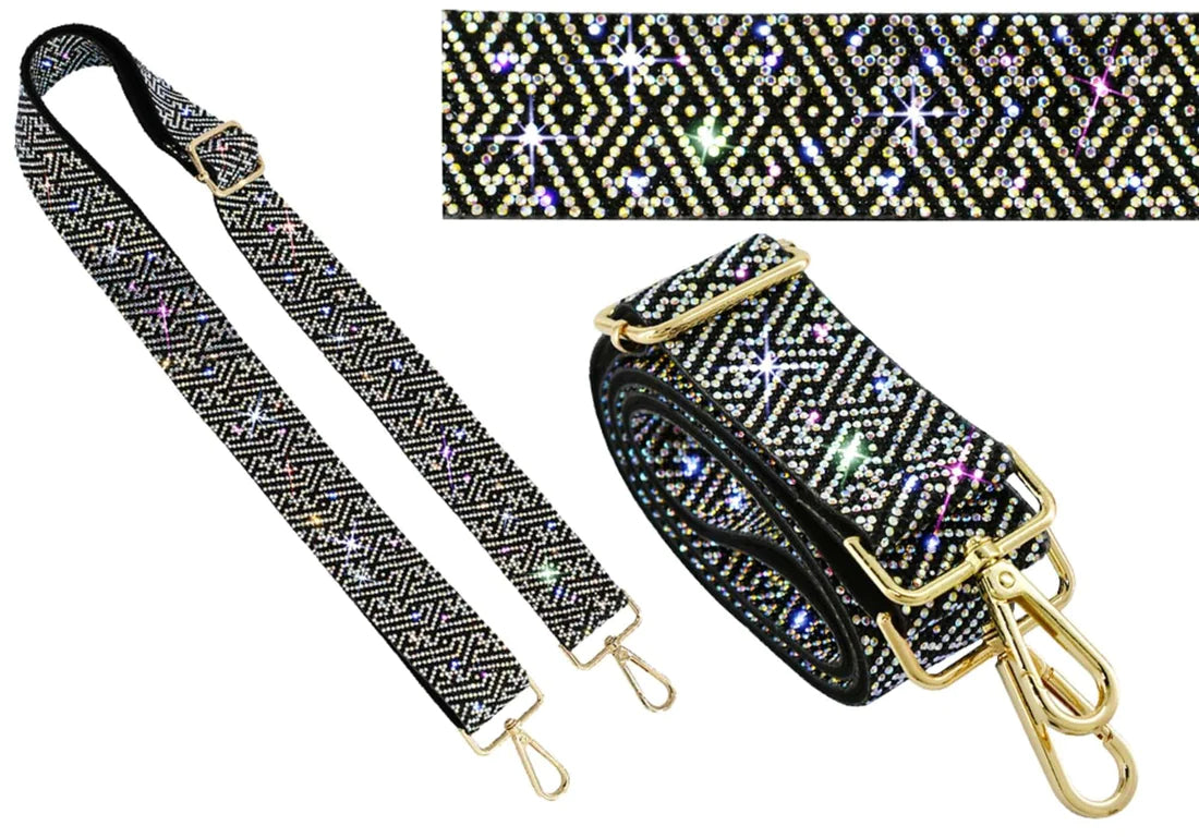 Sparkling Rhinestone Guitar Strap