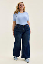 Load image into Gallery viewer, Judy Blue HW Retro Wide w/ Adjustable WB Tabs + Raw Hem