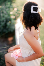 Load image into Gallery viewer, Square Flat Hair Clip | Large | Coconut White