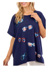 Load image into Gallery viewer, AMERICANA SPARKLE TOP