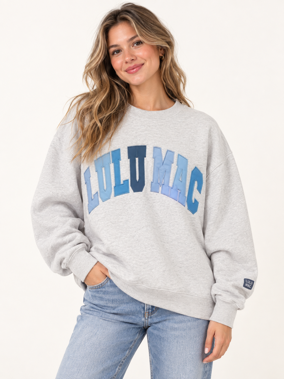 Lulu Mac Long Sleeve Crew Neck Sweatshirt