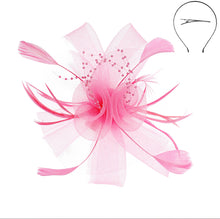 Load image into Gallery viewer, Mesh Feather Fascinator Headband *FINAL SALE*