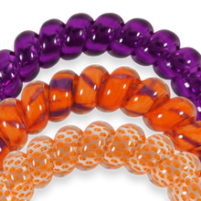 Load image into Gallery viewer, Spiral Hair Coils | Large | Go Tigers! Hair Ties