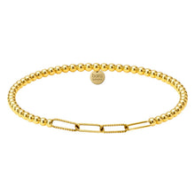 Load image into Gallery viewer, Sophie Paperclip | Gold Filled Beaded Bracelet