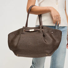 Load image into Gallery viewer, Kaia Straw Tote Bag