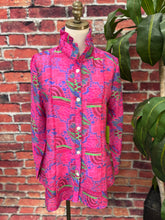 Load image into Gallery viewer, Vibrant Print A-Line Wire Collar Jacket