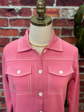 Load image into Gallery viewer, Contrast Stitch Knit Button-Up Cardigan