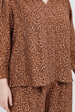 Load image into Gallery viewer, Band Collar Blouse With Smocked Sleeves