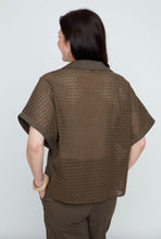 Load image into Gallery viewer, Olive Luxe Cropped Wide-Leg Pant