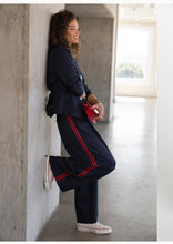 Load image into Gallery viewer, Wide Leg Pleated Trouser With Side Stripe