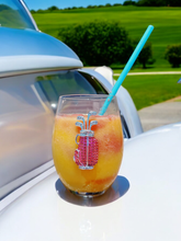 Load image into Gallery viewer, Golf Bag Jeweled Stemless Wine Glass