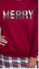 Load image into Gallery viewer, Merry Plaid Pullover
