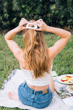 Load image into Gallery viewer, Round Flat Hair Clip | Small | Coconut White *FINAL SALE*