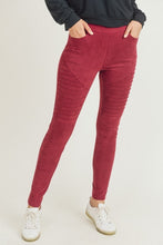 Load image into Gallery viewer, Going For A Ride Suede Leggings