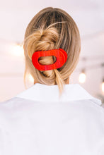 Load image into Gallery viewer, Round Flat Hair Clip | Medium | Rudolph Red *FINAL SALE*