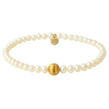 Load image into Gallery viewer, Isabella | Gold Filled Beaded Bracelet with Pearls