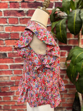 Load image into Gallery viewer, 🌸 Garden Party Flutter Peplum Top 🌸