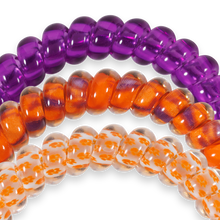 Load image into Gallery viewer, Spiral Hair Coils | Small | Go Tigers! Hair Ties