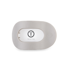 Load image into Gallery viewer, Round Flat Hair Clip | Med. | Silver Flames *FINAL SALE*