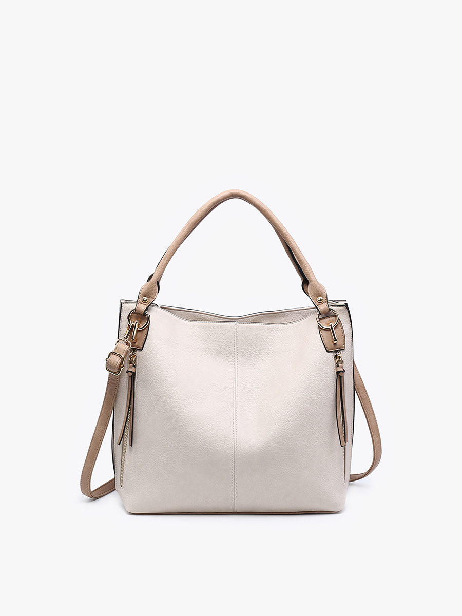Connar Distressed Tote w/ 2 Side Pockets