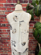 Load image into Gallery viewer, Neutral Bloom Linen Tank
