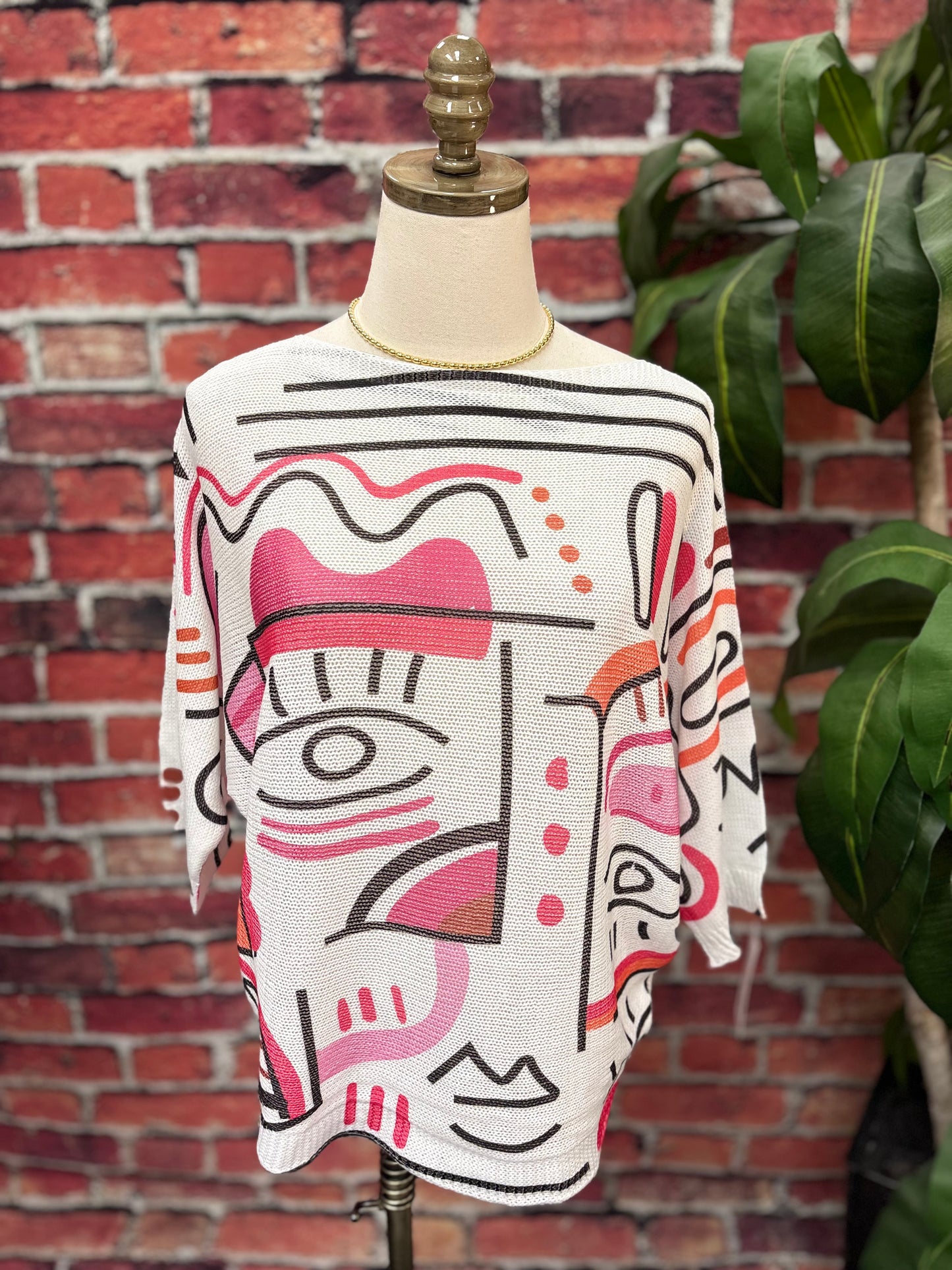 Made in Italy Artistic Lightweight Sweater