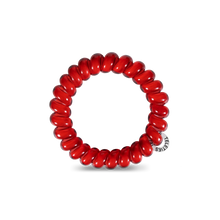 Load image into Gallery viewer, Spiral Hair Coils | Large | Scarlet Red Hair Ties