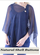 Load image into Gallery viewer, Silky Two Button Shawl