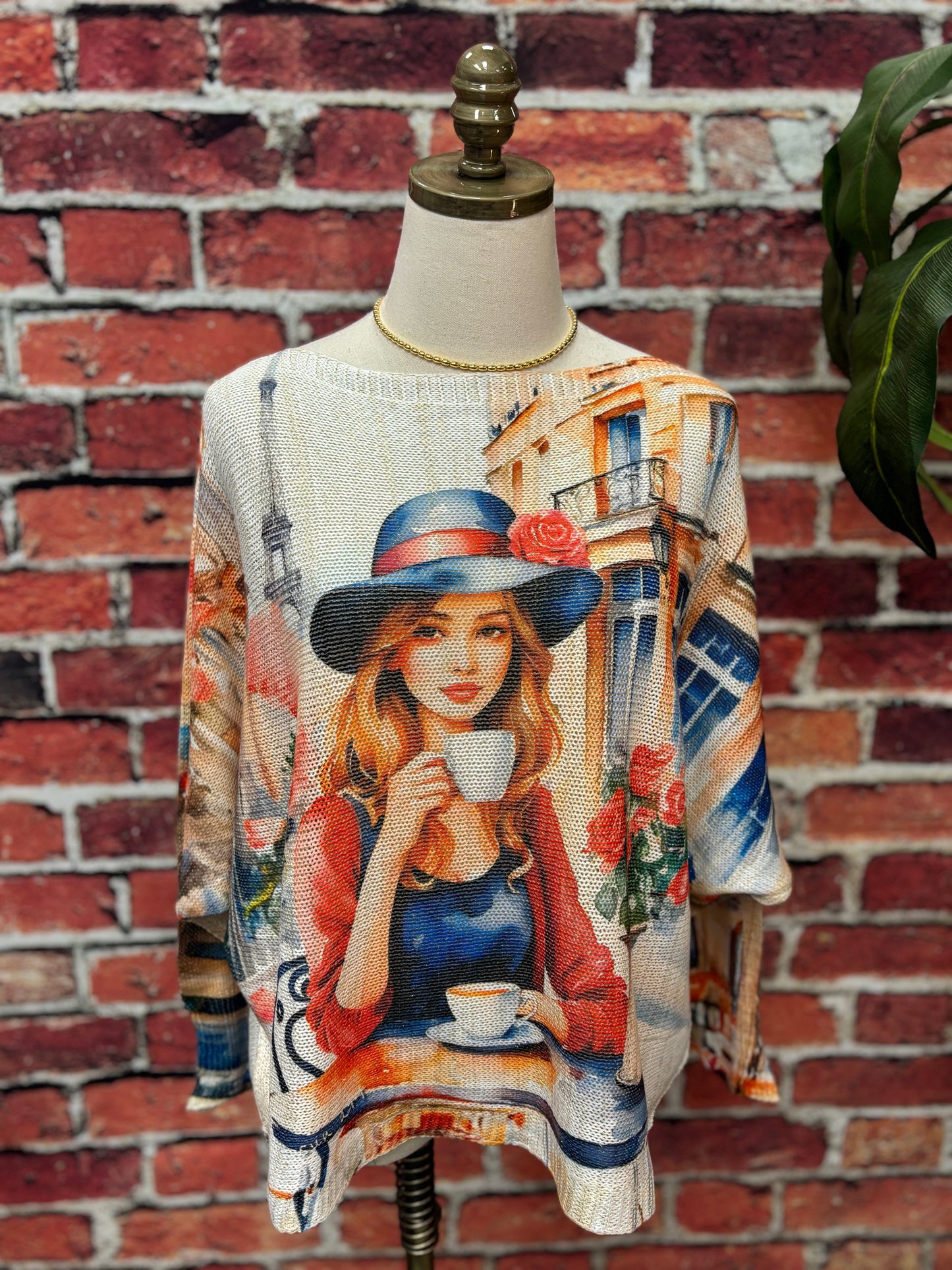 Made in Italy Artistic Lightweight Sweater