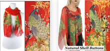 Load image into Gallery viewer, Silky Two Button Shawl