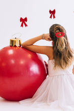 Load image into Gallery viewer, Round Flat Hair Clip | Small | Rudolph Red *FINAL SALE*