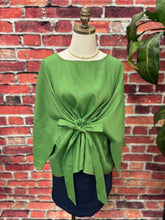 Load image into Gallery viewer, Luxe Linen Tie-Front Blouse