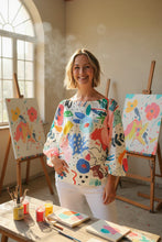 Load image into Gallery viewer, Whimsical World Italian Art Blouse 🎨