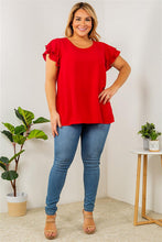 Load image into Gallery viewer, Pop Ruffle Sleeve Top