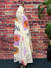 Load image into Gallery viewer, Coastal Patchwork Boho Midi Dress