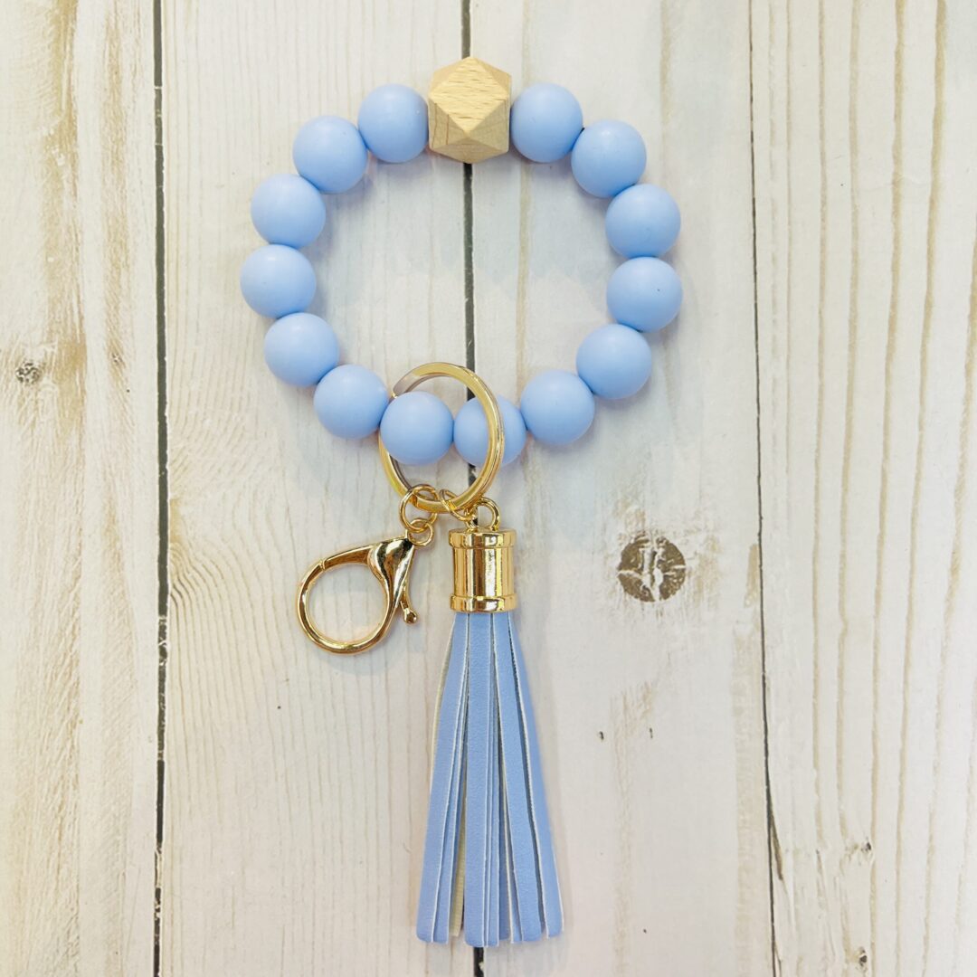 Rubber bead key chain