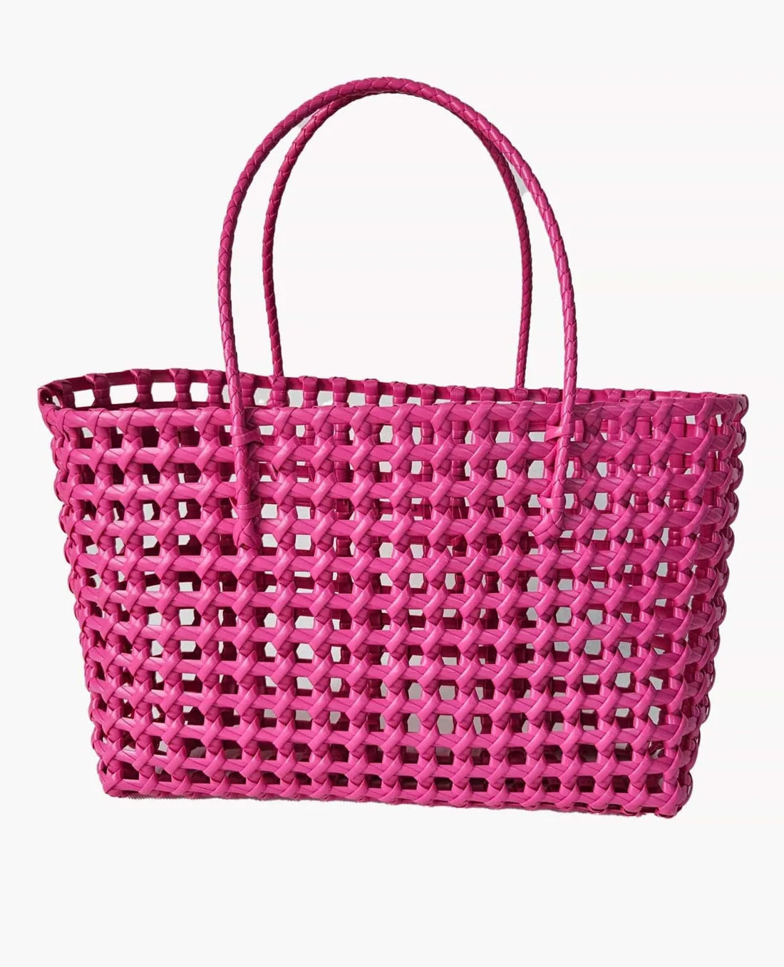 Elysa See Through Hand Woven Eco Plastic Tote Bag