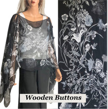 Load image into Gallery viewer, Silky Two Button Shawl