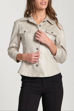 Load image into Gallery viewer, Vegan Leather Shirt Jacket