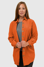 Load image into Gallery viewer, Corduroy Button Front Shacket