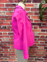 Load image into Gallery viewer, Hot Pink Stretch Denim Jacket